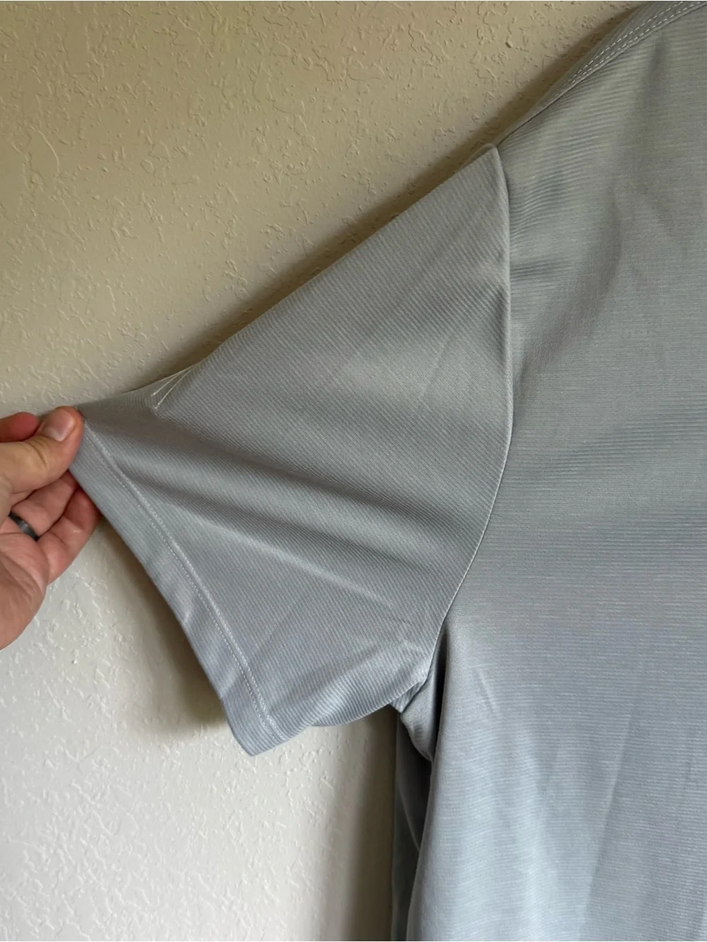 Mens XL Light Gray Nike Dri Fit Athletic Breathable Golf Sporty Lightweight Polo